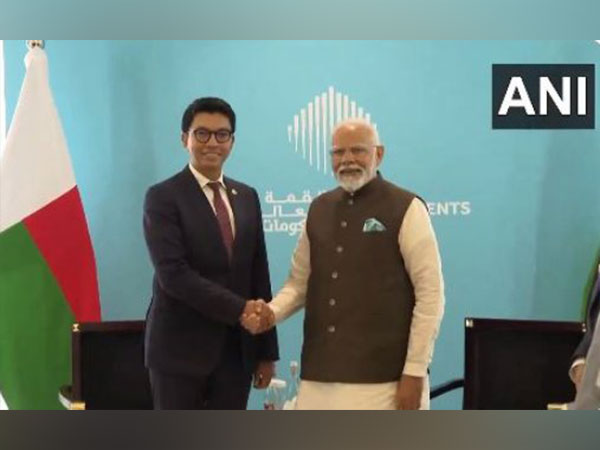 Prime Minister Narendra Modi with Madagascar President Andry Rajoelina (Photo/ANI)