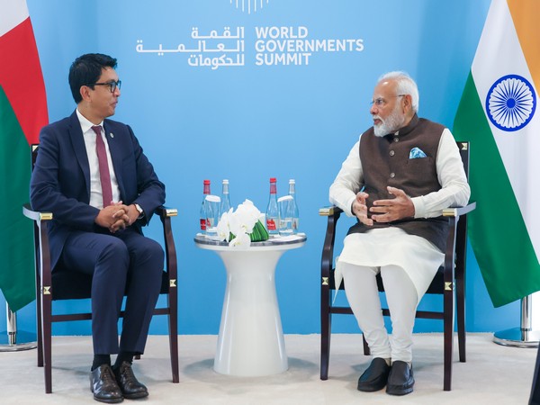 Prime Minister Narendra Modi meets President of Madagascar, Andry Rajoelina in Dubai on Wednesday (Photo/X@MEAIndia)
