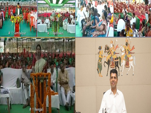 Chairman of 5T, Kartik Pandian interacted with people. (Photo/ANI)