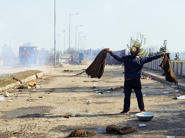 Visual from the farmers protest. (File photo/ANI)