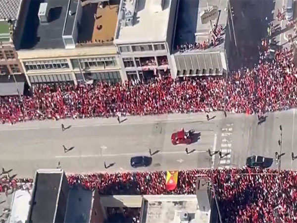 Kansas City Chiefs celebrate their victory parade before shooting (Image Credit: X/@kcpolice)