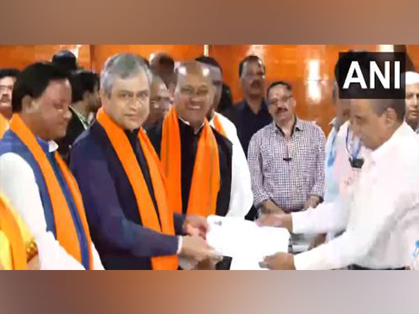 Union Railways Minister Ashwini Vaishnaw files his nomination for the Rajya Sabha elections in Bhubaneswar, Odisha.