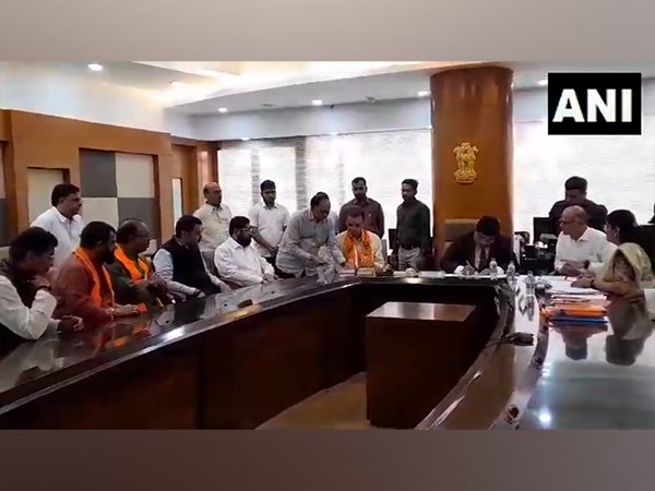 Milind Deora files nomination as Shiv Sena's Rajya Sabha candidate from Maharashtra. (Photo/ANI)