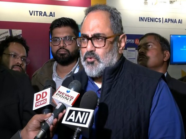 Union Minister of State for Electronics and IT Rajeev Chandrasekhar (Photo/ANI)