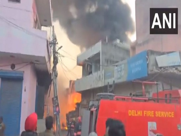 Three dead in Alipur main market fire (Image/ANI)
