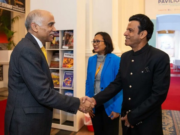 Harish Parvathaneni, India's Ambassador to Germany, Manoj Bajpayee (Image source: X)