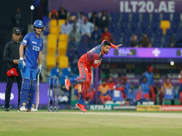 Dubai Capitals' Sikandar Raza in action. (Picture: ILT20)