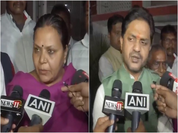 Congress MLAs Dipika Pandey Singh and Anup Singh. (Photo/ANI)