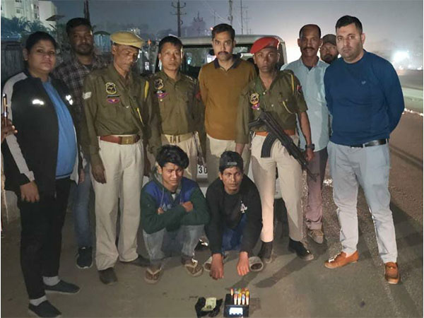 Assam STF arrests two drug peddlers in Guwahati (Photo/ANI)