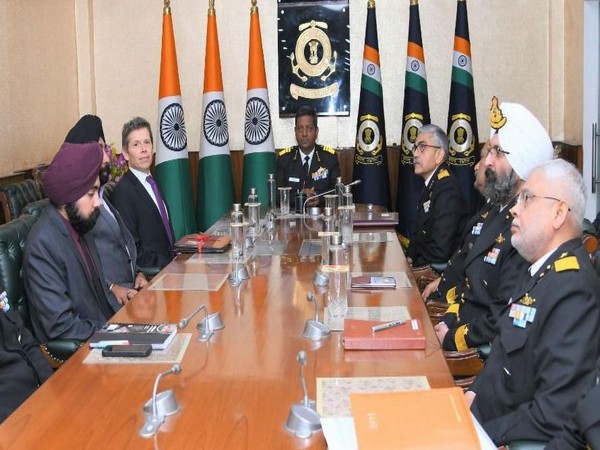 Indian Coast Guard, Swedish marine engine maker hold meeting in Delhi. (Photo/ANI)