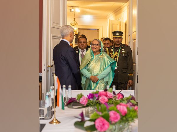 External Affairs Minister S Jaishankar calls on Bangladesh Prime Minister Sheikh Hasina in Munich on Saturday (Photo/X@DrSJaishankar)