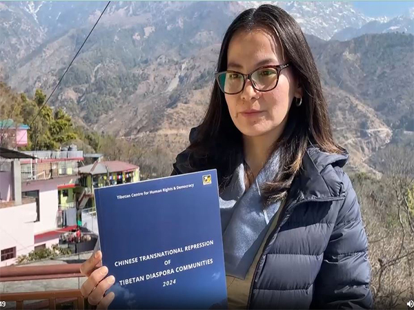 Tibetan Centre for Human Rights and Democracy spokesperson, Tenzin Dawa (Image credit Photo/ANI)