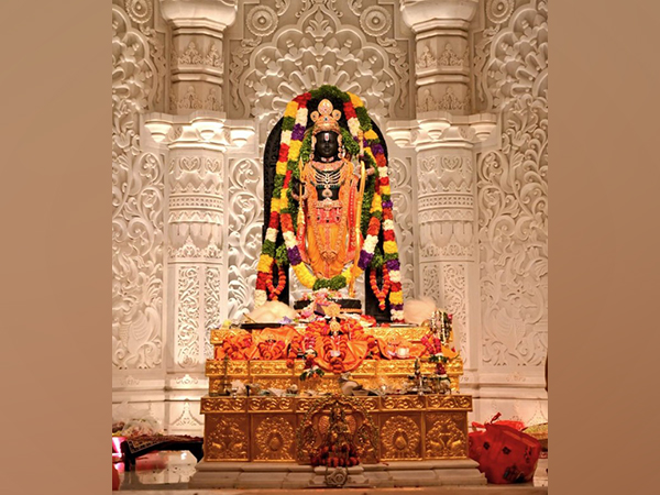 Shri Ram Lalla seated at the Shri Ram Janambhoomi Mandir (File photo)