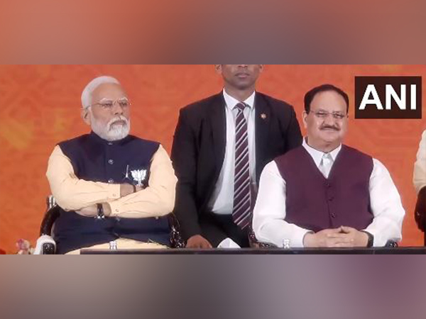 Prime Minister Narendra Modi and National President JP Nadda. (Photo/ANI)