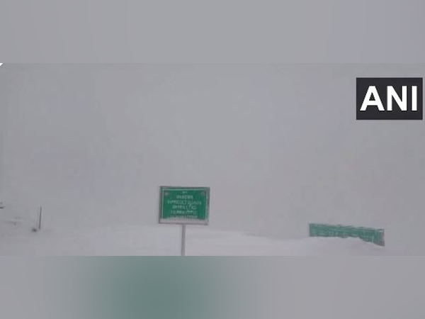Fresh snowfall at Baltal in Jammu and Kashmir's Ganderbal district