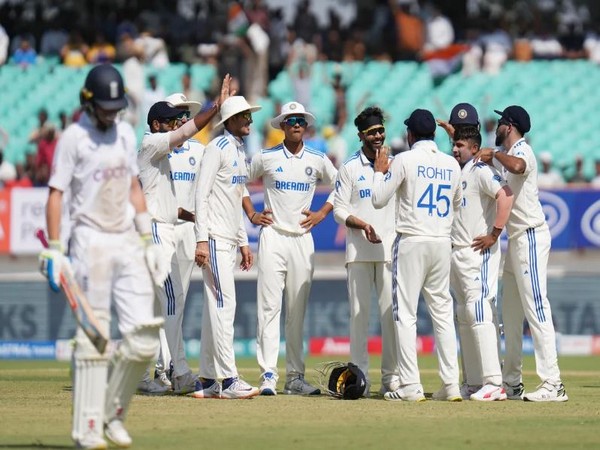 Team India celebrating. (Photo- BCCI Twitter)