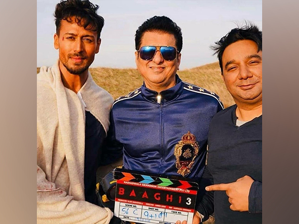 Tiger Shroff, Sajid Nadiadwala, Ahmed Khan (Image Source: Instagram)
