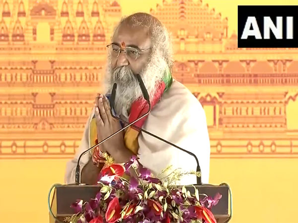 Acharya Pramod Krishnam, chairman of Shri Kalki Dham Nirman Trust. (Photo/ANI)