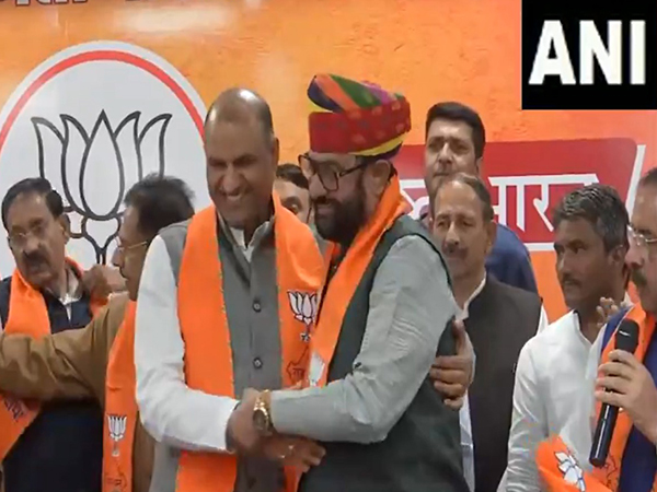 Congress leader Mahendrajeet Singh joins BJP (Photo/ANI)