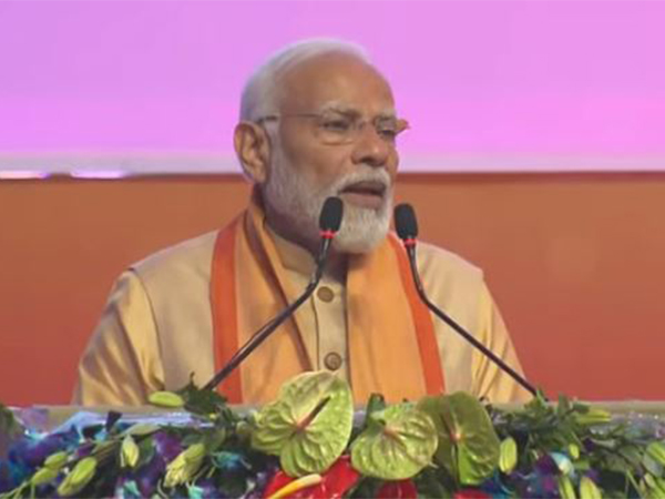 Prime Minister Narendra Modi at Ground Breaking ceremony in Lucknow (Photo/ANI)