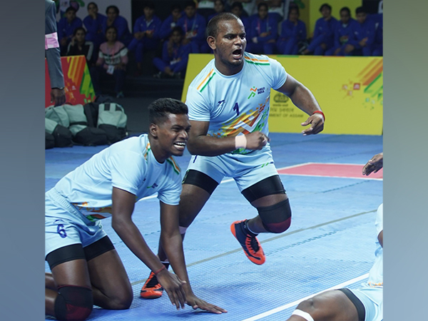 Ajay in action (centre). (Photo- SAI/MYAS)