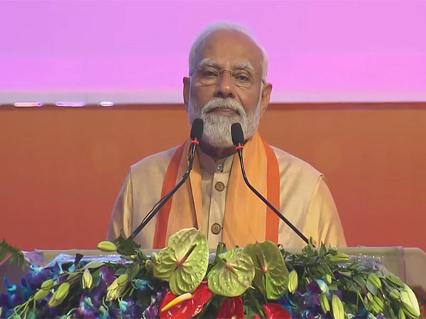 Prime Minister Narendra Modi at UP Global Investors Summit (Photo/ANI)