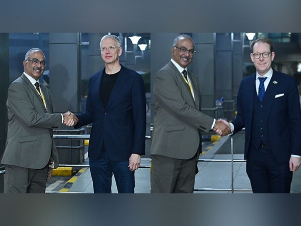 Latvia's Foreign Minister Krisjanis Karins, Sweden's Foreign Minister Tobias Billstrom arrive in Delhi (Image Credit: X/@MEAIndia)