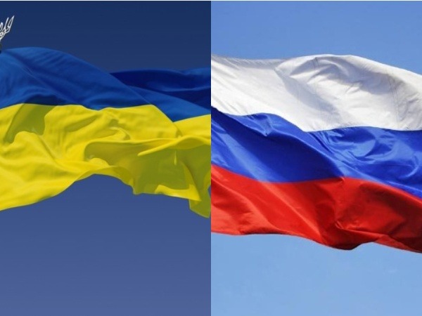 Russia Flag, Ukraine Flag 