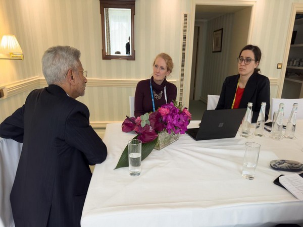 EAM Jaishankar in an interview at Munich Security Conference (Photo/X @sjaishankaroffc)