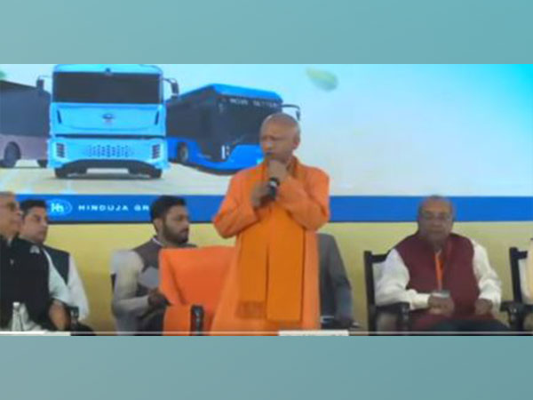 Chief Minister Yogi Adityanath participates in ‘bhoomi pujan’ of Ashok Leyland's EV factory (Image: X/@myogiadityanath)