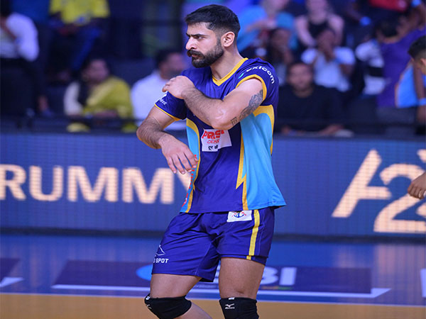 Delhi Toofans' skipper Saqlain Tariq during Prime Volleyball League (Image: PVL)
