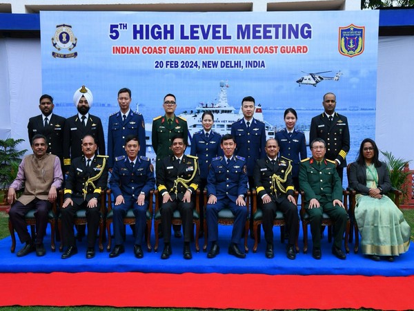 Indian Coast Guard and Vietnam Coast Guard hold 5th High Level Meeting in New Delhi on Tuesday (Photo/ICG)