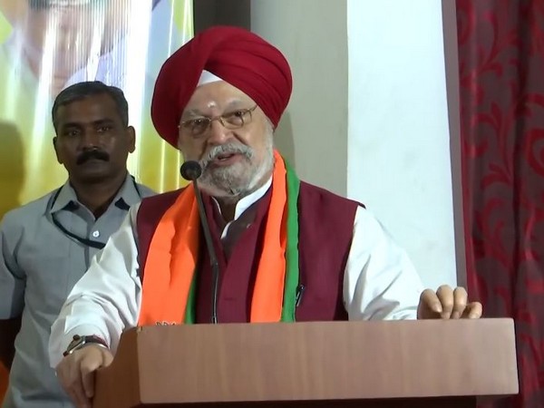 Union Minister Hardeep Singh Puri in Tamil Nadu (Photo/ANI) 