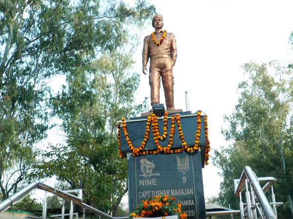 Captain Tushar Mahajan Memorial in Udhampur (Image/ANI)