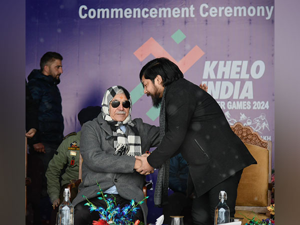 J-K LG Manoj Sinha with Minister of State MYAS Nisith Pramanik. (Photo- Nisith Pramanik Twitter)