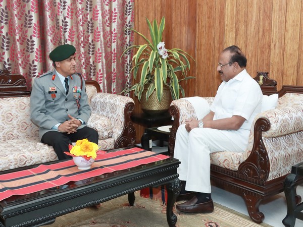 Top official of Assam Rifles holds meet with Tripura Governor (Photo/ANI)