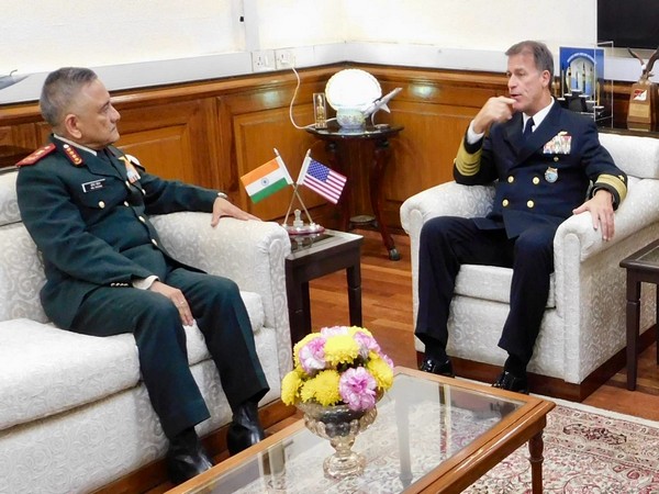 Chief of Defence Staff Gen Anil Chauhan and Admiral John Christopher Aquilino, the United States Indo-Pacific Command (Photo credits: X/@HQ_IDS_India)