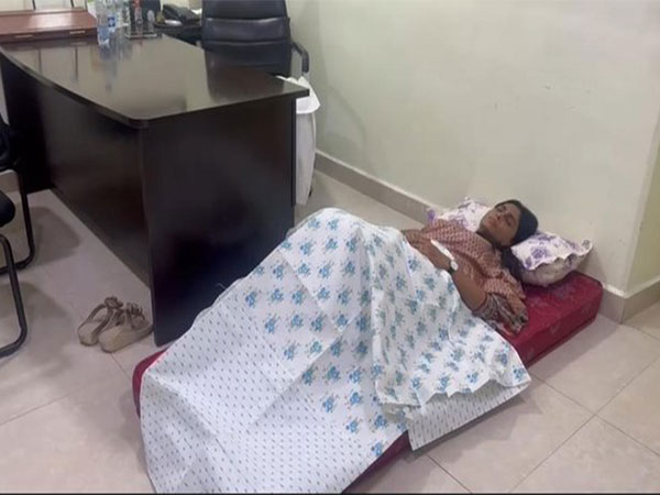 YS Sharmila spends night at APCC office to avoid house arrest (Photo/ANI)