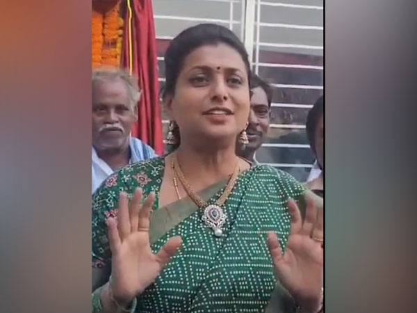 YSR Congress Party (YSRCP) leader and Andhra Pradesh Tourism Minister Roja. (Photo/ANI)