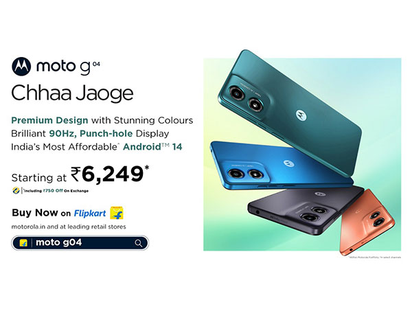 moto g04 goes on sale