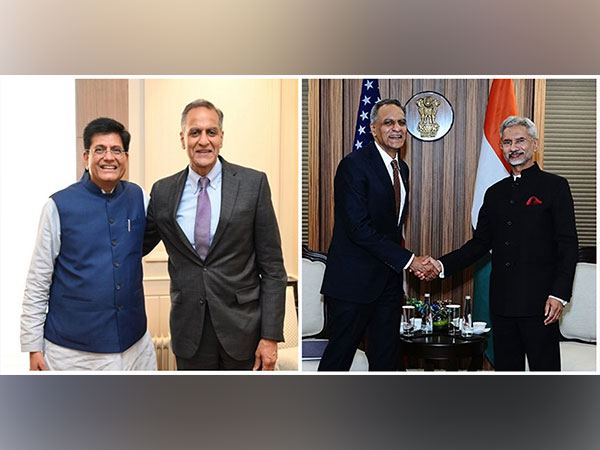 US Deputy Secretary Richard verma with EAM S Jaishankar and Union Minister Piyush Goyal (Photo/X)