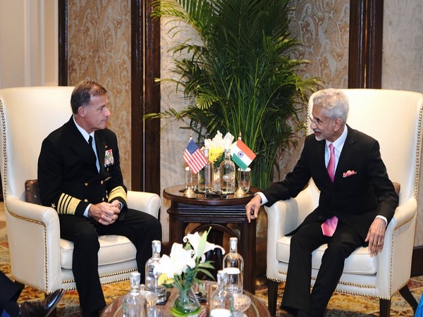 US Indo-Pacific Command Commander Admiral John Aquilino, External Affairs Minister S Jaishankar (Image Credit: X/@DrSJaishankar)