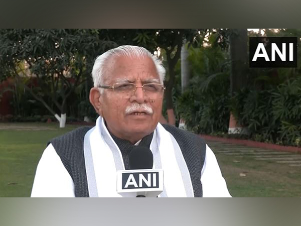 Haryana Chief Minister Manohar Lal Khattar (Photo/ANI)
