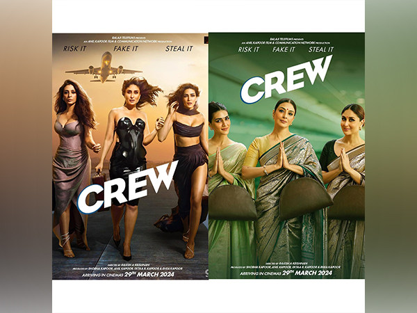 Kareena Kapoor Khan, Tabu and Kriti Sanon in 'Crew' (Image source: Instagram)