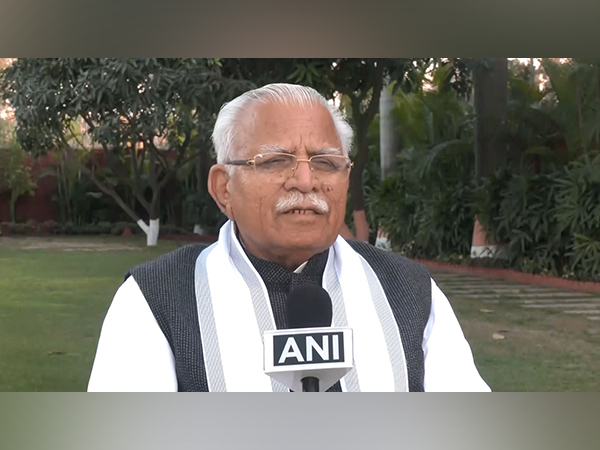 Haryana Chief Minister Manohar Lal Khattar (Photo/ANI)