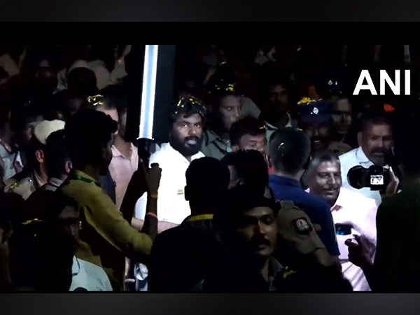 BJP chief K Annamalai resumes padayatra in Tenkasi (Image/ANI)