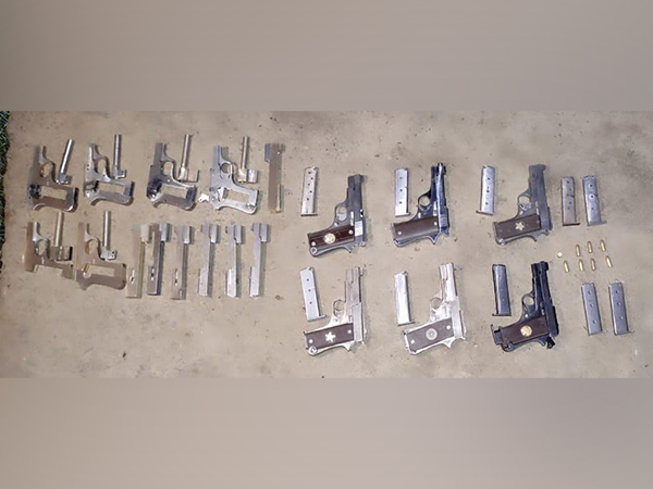 Police unearth illegal firearms manufacturing units in Bihar's Arwal (Photo/ANI)