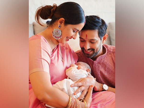 Vikrant Massey, Sheetal Thakur with their baby  Vardaan (Image Source: Instagram)