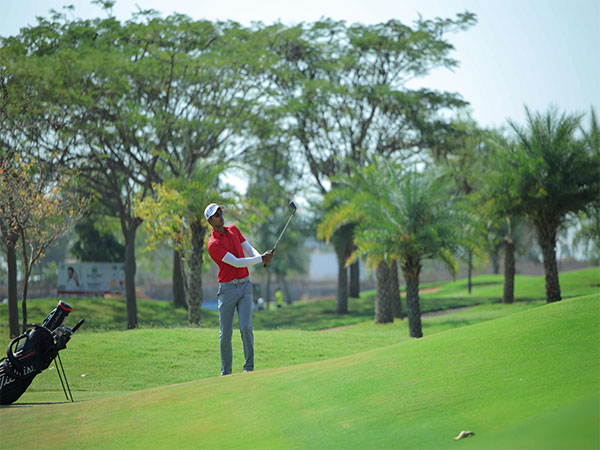 Shaurya Binu in action during round three of Vooty Masters 2024 (Image: PGTI)