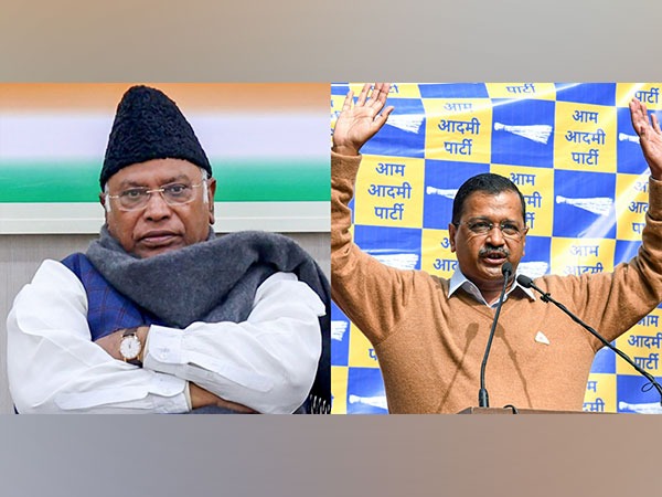 Congress President Mallikarjun Kharge and AAP National Convener Arvind Kejriwal (File Photo/ANI)